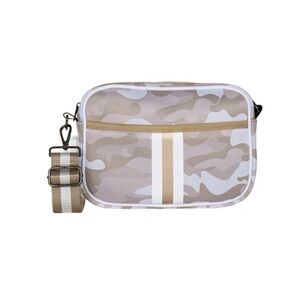 HA Bag Crossbody Sahara Beige Camo/Rosegold Stripe